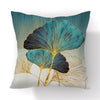 45x45cm gingko leaf polyester cushion cover black gold  waist pillowcase living room chair sofa home decoration