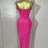 2025 Luxury Shining Diamonds Pearls Sleeveless Bodycon Bandage Long Dress Women Celebrate Evening Party Elegant Birthday Gowns