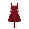 Tuularose Red Bow Dress Women's Sexy Backless Slim Tank Top A Line Dress Sleeveless Spaghetti Straps Luxury Party Evening Dress