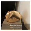 Designer Acrylic Shell Shape Clutch Bag Gold Silver Women Evening Party Bag Cute Shiny Metal Shoulder Crossbody Bags Small Purse