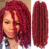 14 12 inch Butterfly Faux Locs Crochet Hair Braids Pre looped Distressed Goddess Butterfly Soft Locs Crochets Braids Cheveux Lok