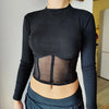 Summer Women T Shirt Girls T-Shirt Woman Clothes Long Sleeve Tops Spring Black Slim Tshirt Female Crop Top Tee Sexy Skinny Y2k