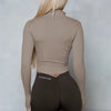 Women BUM New Sculpting Jacket Running Elasticity Yoga Jacket Slim Top Coat Women's Sports Jacket Gym Long Sleeves Women Zipper