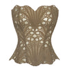 Hollow Out Corset Tops Irregular Hem Fishbone Underbust Top Slim Bandage Shapewear Bustier Korset Costumes Evening Party Corset