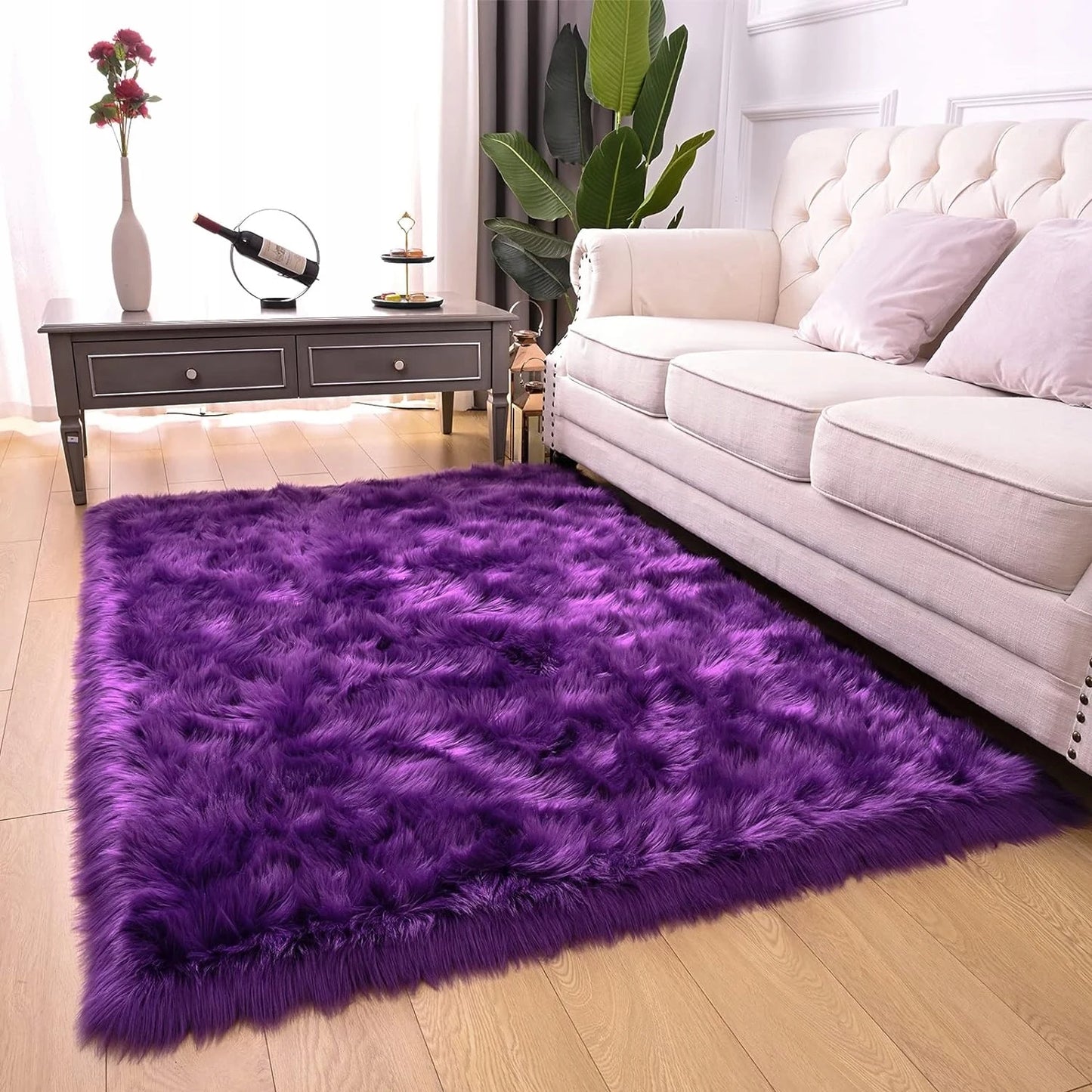 Soft Faux Fur Wool Carpet Area Rug Fluffy Carpets for living room hairy rugs for Bedroom home decor sofa cover floor mats