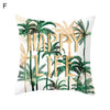 45cm Cushion Case Removable Polyester Green Plant Print Pillowcase Tropical Leaf Cactus Monstera Throw Cushion Cover Home Decor