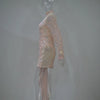 Autumn and Winter Women's Clothing Semi-turtleneck Mesh Beads Tight Hip-wrapped Sexy Evening Dress