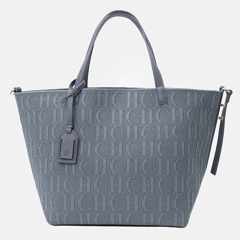 CH Classic Models of Women's Shoulder Bag Solid Color Fashionable Versatile Large-capacity Handbag Elegant Shopping Ladies Bag