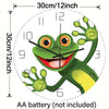 Funny Frog Acrylic Wall Clock Beach Starfish Record Marble Cat Retro Wall Decoration Clocks for Living Room Bedroom Office Home