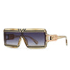 Modern Luxurious Sunglasses for Men Women Square Gradient Designer Unisex Brand Glasses Glamour Fashion Shades UV400