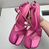 Summer spilt toe women sandals high heel lace up slides