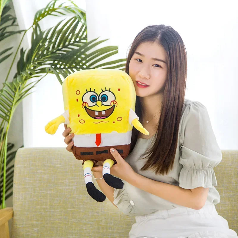 Big Size Cute SpongeBob Patrick Star Plush Toy Very Soft Hug Pillow Stuffed Cartoon Anime Plushies Kawaii Doll Xmas Gifts
