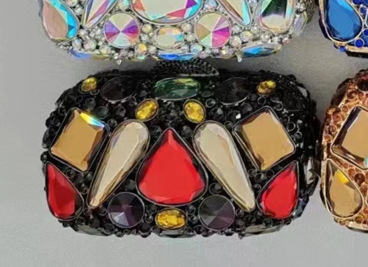 Women Rhinestone Evening Bags Luxury Designer Handbags Crystal Banquet Party Bags Fashion Dress Stone Bag Shiny Dinner Clutch