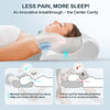1 Stück Memory Foam Nackenstützkissen, 2-in-1 Ergonomisches Konturkissen für Nackenschmerzen, Konturierte Stützkissen, Nackenkissen