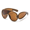 New Fashion Personality Hip Hop Cool Cyberpunk Sunglasses with Large Frame UV400 Anti UV Eyeglasses Oculos De Sol Feminino