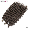 Deep Wavy Twist Synthetic Crochet Hair Afro Curly Hair African Crochet Braids Ombre Blonde Braiding Hair Extensions For Women