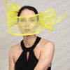 White Net Wedding Fascinator Elegant Hat Women Kentucky Derby Race Headpiece Fashion Party Mesh Chapeau Cap For Ladies Event