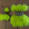 Ensemble haut et jupe sexy en dentelle, robe rose tendance, fête d'anniversaire, club dragqueen 303, performance  Y001