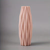 1Pc Diamond Plastic Vase Imitation Ceramic Flower Pot Thick And Durable Suitable For Living Room Bedroom Home Holiday Decoration