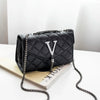 Black Luxury Handbags And Purse Women PU Leather Messenger Shoulder Bag Plaid Female Crossbody Bag Tassel Quilted  Brand