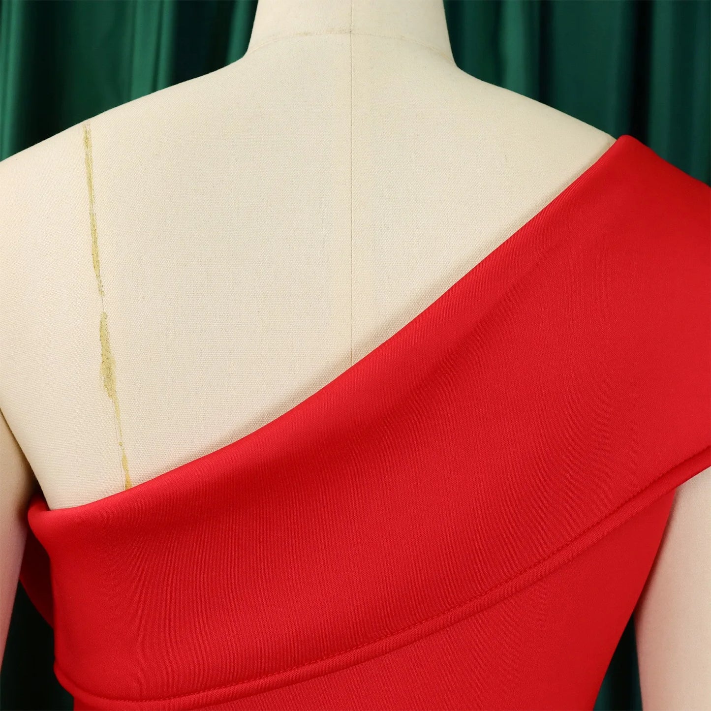 Elegant Dresses for Women One Shoulder Sleeveless Ruffles Mermaid Floor Length Luxury Birthday Party Dinner Vestidos Mujer Dress