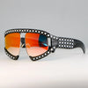 45448 Goggles Sunglasses Women Luxury Shades Pearl Glasses Frame Red Mirror Glasses Oversized UV400 Brand Glasses Female