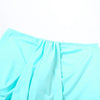 VEITCHE Summer Women Hollow Metal Buckle 2 Piece Skirt Sets Sexy Ruche Tops And Split Maxi Skirt Matching Clubwear Outfits