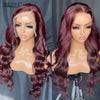 13X6 Ginger Blonde Lace Front Human Hair Wigs Red Burgundy 13x4 Body Wave Transparent HD Lace Frontal Wig Brown Lace Front Wig