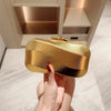 High-End Textured Square Box-Shaped Evening Bag Clutch Bag Chain Bag Banquet Bag Cheongsam Bag Evening Dress Bag Wedding Bag