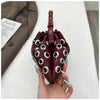 Portable Metal Stud Rivet Shoulder Bag Spicy Girl Chain Y2k Underarm Bag Punk Style Handbag Drawstring Crossbody Bag Daily