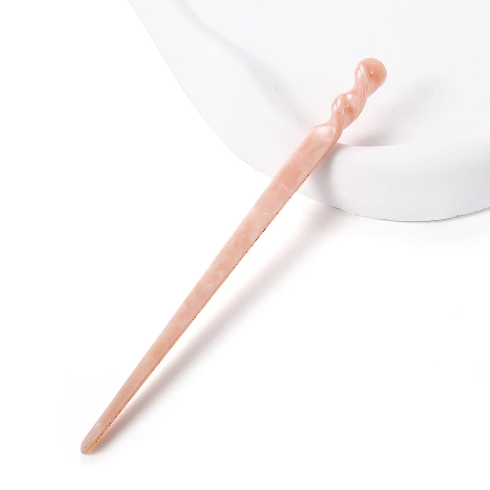 Chinese Style Hair Sticks Vintage Acetate Resin Chopstick Women Hairpins Hair Clip Pin Headwear Wedding Hair Jewelry Accessories