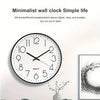 8 Inch Mute Wall Clock Simple Digital Wall Clock Home Decorations Cubic Digital Clock Quartz Wall Clock