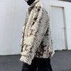 New Autumn And Winter Men's Long-Sleeved Fur Jacket American Retro Fashion Trend High Street Loose Casual Niche Men's Tops 2025