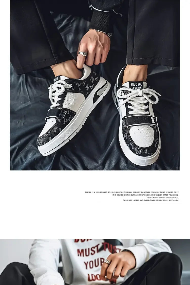 Men's Shoes Autumn Casual Shoes Soft Soled Sports Shoes New Trend Help Breathable Non-slip Board Shoes Fashion Shoes Board Shoes