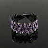 Fashion Crystal Rhinestone Hairpin Bun Hair Claw Clips Ponytail Buckle Flower Hair Clip Wedding Barrettes Valentine's Day Gift