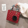 Diamond Stripe Women Handbag Female Luxury Designer Crossbody Bag High Quality Leather Shoulder Bag Clutch Purse Brand Tote Bags