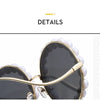 Luxury Pearl Sunglasses 2024 New Fashion Metal Frame Round Sun glasses Brand Designer Sunglasses UV400