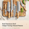 XINZUO Kitchen Knife 6 Set Knife Set 73 Layers Damascus Steel High-end Cooking Tools High Hardness Kitchen Knife Comfort Handle