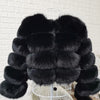 2025 MAOMAOKONG Natural Real Fox Fur Coat Women Winter Long Sleeve Luxury Raccoon Fur Jackets Thick Top Female Furry Coat Vest