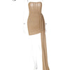 Dulzura Bling Glitter Sexy Y2K Clothes Sleeveless Backless Corset Ruched Bodycon Mini Dress For Women Club Party Elegant Outfits