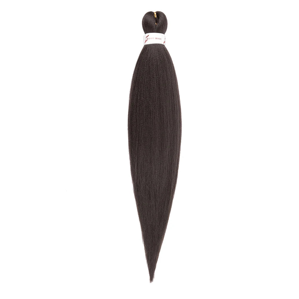 Pre-stretched Braids Synthetic Hair Professional Itch Free Hot Water Setting Fiber 30'' Ombre Yaki Texture Braid Hair Extensions