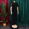 Elegant Jumpsuits & Rompers for Women O Neck Lace Patchwork Short Sleeve Sashes High Waisted Luxury Birthday Party Dinner Outfit