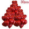 Valentine 50/10pcs Red Heart Balloons Inflatable Latex Balloon for Valentine’s Day Wedding Party Anniversary Decoration Supplies