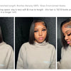 220% Density Bob Wigs Straight 100% Human Hair Lace Front Wigs 13x4 Bob Brazilian Remy Hair Pre-plucked Lace Front Wigs 16 inch