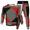 Vinatge Luxury Baroque Style Clothing Suit Men Jogging Pant Sweatshirt 2 Piece Set New Women Fashion Streetwear Tracksuit Set