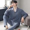 Autumn Pajamas Sets Men Long Sleeve Modal Cotton Thin Teenage Boys' Large Size Spring Outwear Home Cloth Suit Sleepwear Male