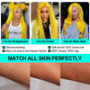 Light Yellow 613 13x6 HD Lace Frontal Wig Human Hair Body Wave Transparent Lace Wig 613 Colored Human Hair Wigs 200% For Women