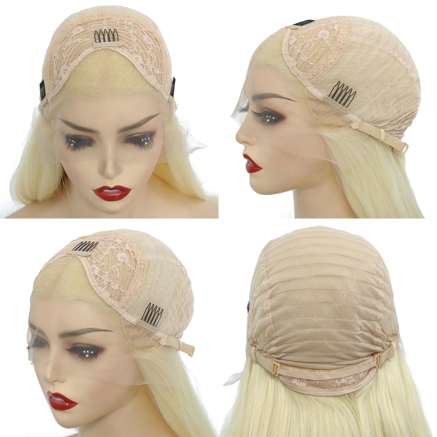 WIF Short Bob Straight Colorful Hair Synthetic Wig Highlight Orange Straight Bob Pink Hair Lace Front Wigs Cosplay Makeup Use