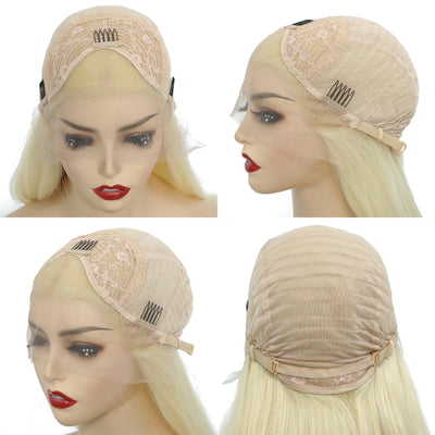 WIF Short Bob Straight Colorful Hair Synthetic Wig Highlight Orange Straight Bob Pink Hair Lace Front Wigs Cosplay Makeup Use