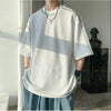 Men Summer Quality T Shirts Manual Suture Harajuku Casual Tshirt For Male 2023 New Neutral Oversize Tees Short Sleeve Tops